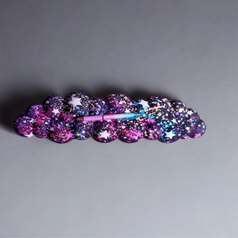 Keyboard Wrist Rest Support Pad, Galaxy Stars In Cloud Shape, Ergonomic And Cute - Image 4 of 4