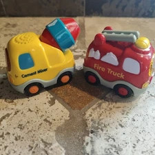 vTech Go Go Smart Wheels Fire Truck and Cement Mixer toys