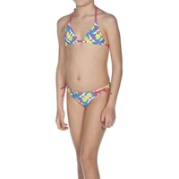 Arena MäDchen Badeanzug Little Toucan Jr Triangle, Mehrfarbig, 140 Cm UK/USA26