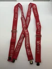 Suspenders Coca-Cola Coke Is It  Wendy’s 1980’s Vintage Rare Red White