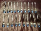 391 Grams Sterling Silver RLB Rogers Lunt Bowlen Mount Vernon Spoons 1905 Twenty