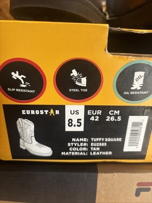 Eurostar Men s Custom Boots. Tuffy Square Size 8.5