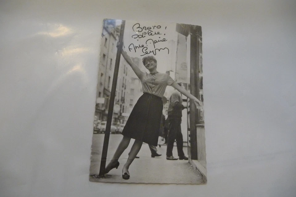 CARTE POSTALE ANNE-MARIE PEYSSON A CHOISI ODILENE. DEDICACE AUTOGRAPHE - Photo 1/4