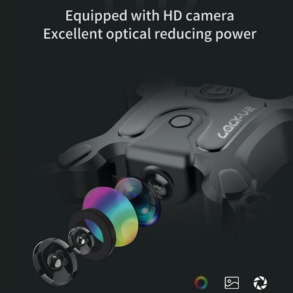 4DRC-V2 RC Quadcopter Mini Drohne faltbare Flügel WIFI FPV mit Kamera Bundle Kit - Image 3 of 4