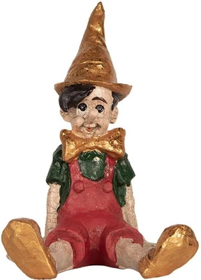 Clayre & Eef 6PR5573 Pinocchio 13x13x19 cm beige-rot - Bild 1 von 4