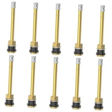 10 Piece TR573 Brass Valve Stems for Commercial Vehicles. Fits TR573 10pcs