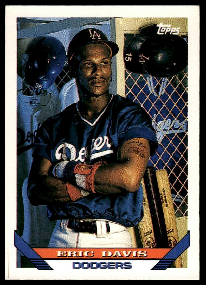 1993 Topps #745 Eric Davis Inaugural Marlins