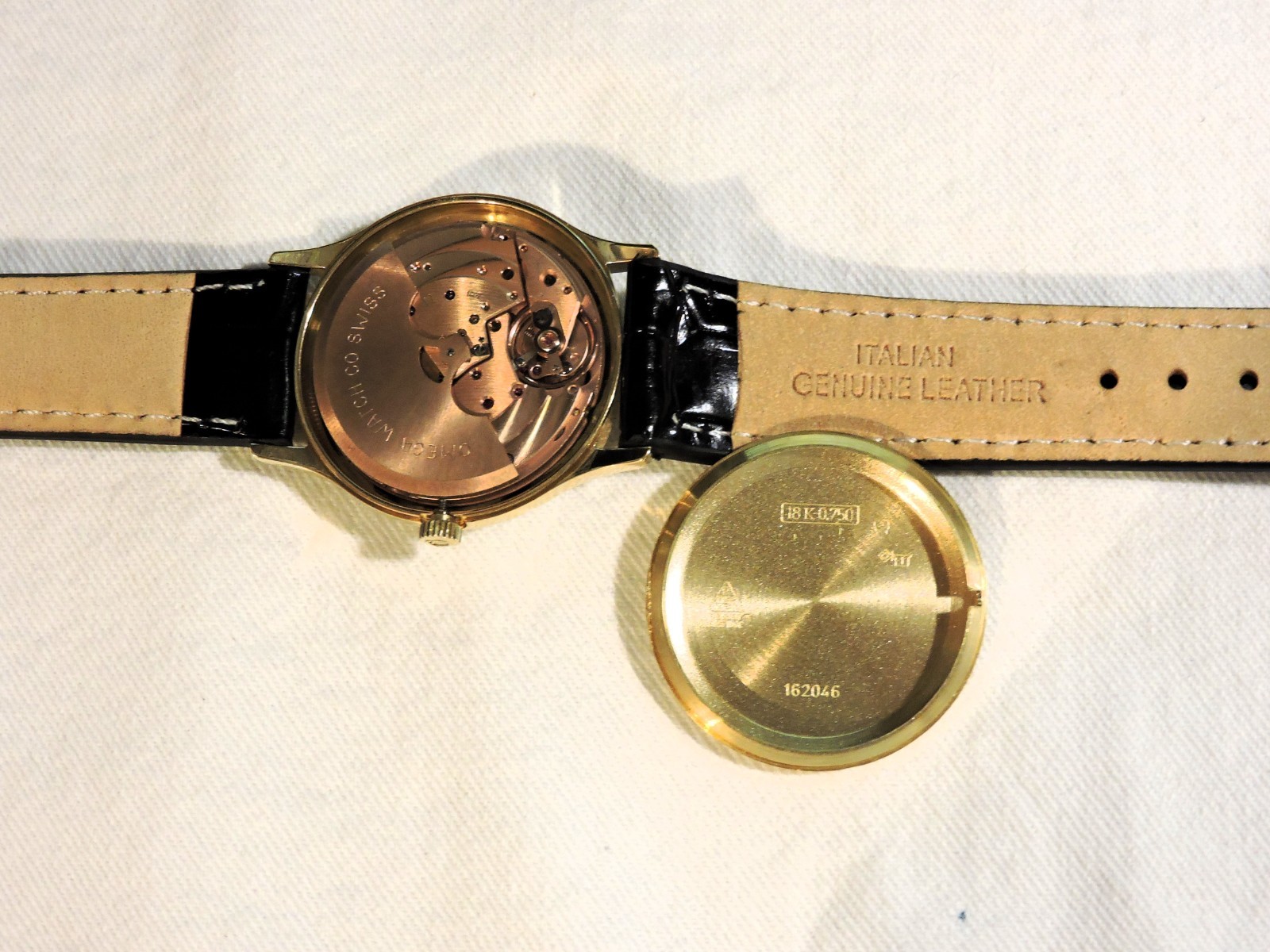 NOS Omega De Ville 18K SOLID Gold Caliber 1002 Automatic Vintage RARELY WORN! image 9