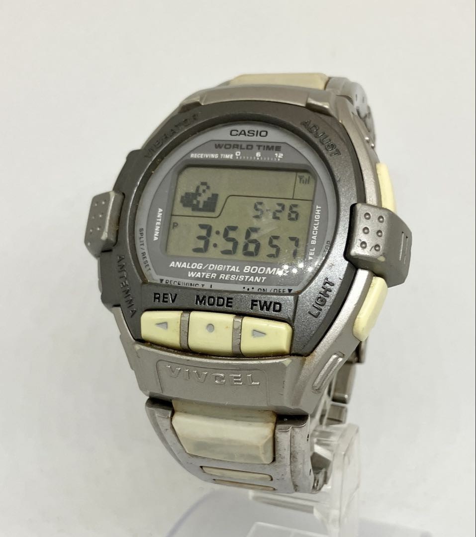 カシオ CASIO WORLD TIME VCL-100 Vintage Casio VCL-100 World Time Digital Watch | eBay