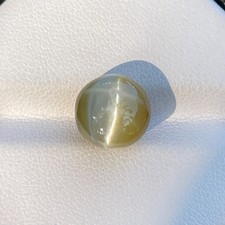 Natural Yellowish Green Cats Eye 10.64ct Round Cut | Sri Lanka | Gemstone