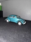 Vintage 1960's Mini Tonka Toys - Teal Green VW Volkswagen Beetle Car - Original