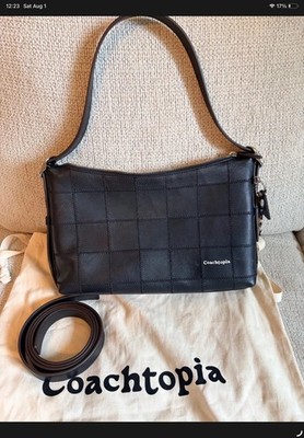 Coach Coachtopia Alter Ego Medium Slouchy Shoulder Bag  Leather Black CBE00