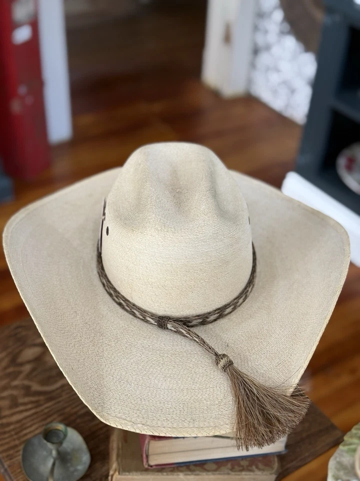 Atwood Maverick Straw Cowboy Hat with Braided Band “Lucky One” Made In USA - Image 4 of 4