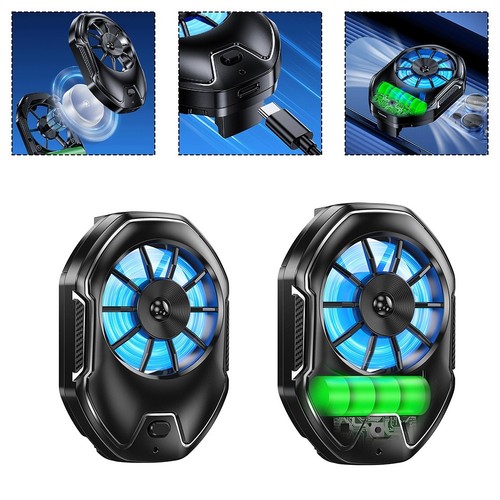 Ventilateur Refroidissement Smartphone avec Vitesses Réglables et Lumière LED - Photo 5 sur 13