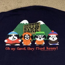 Big Dogs x South Park Adult XL Short Sleeve Graphic T Shirt Cartman Kenny Kyle