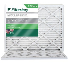 Filterbuy 18x20x1 Pleated Air Filters, Replacement for HVAC AC Furnace MERV 8