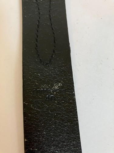 Cintura Cabela's nera in pelle lavorata fibbia ottone cucita cowboy 900081 taglia 40 - Foto 9 di 16