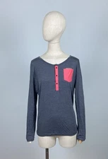 ORTOVOX Gray Women's 120 Cool Tec Merino Wool Long Sleeve Base Layer Top Size L