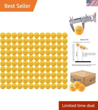 Pack of 120 Durable Orange 3-Star Ping Pong Balls - 40 mm for All Activities
