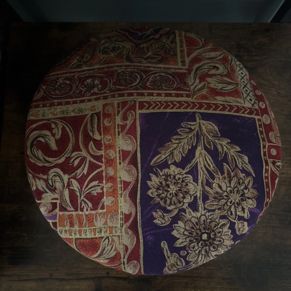 B Michael New York Designer Straw Fiber Hat - Royal Purple & Red Hat - Image 2 of 4