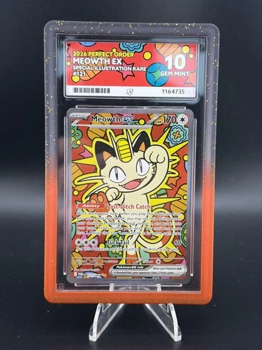 Meowth ex 121/088 Me03: Perfect Order Holo ACE 10 Perfect Subs