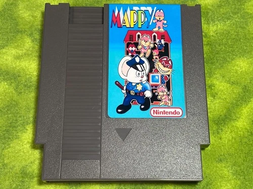 Mappy Game For NES Nintendo NTSC-U/C (US/Canada) Tested and Working !!!!!!!!!!!!