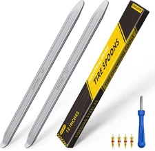 Tire Spoons Tire Iron - 2Pcs 12In Industrial-Grade Heavy-Duty Steel Tire Removal