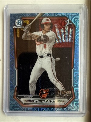 Wehiwa Aloy 2026 Bowman Chrome 1st Blue Mojo Refractor 318/499