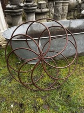 METAL RUSTY GARDEN SCULPTURE DECORATIVE ORNAMENT STEEL