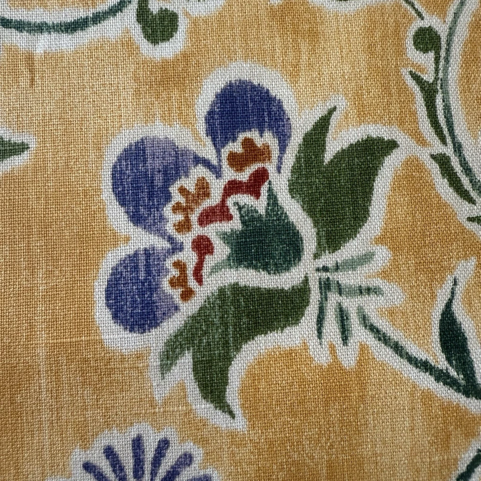 DURALEE Jacobean Floral "Caracas Vines" Drapery Upholstery Cotton Fabric 3.25 Yd - Image 3 of 4