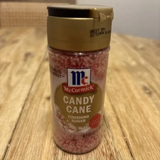 McCormick Candy Cane Finishing Sugar 3.81oz Limited Edition 1 Bottle New Sealed!