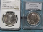 1953 CANADA SILVER  $1  DOLLARS..NSF & SF..NGC & PCGS MS-63..2 COIN LOT