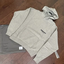NEW Fear of God Essentials Hoodie Dark Oatmeal Size Small - 100% AUTHENTIC ✅