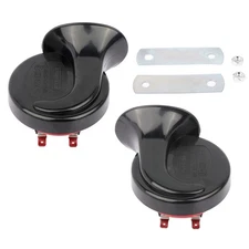 Dual Tone Electric Snail Air Horn Kit For Trumpet Train Car Truck 12V 135DB