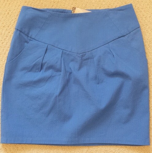 SILENCE + NOISE URBAN OUTFITTERS BLUE MINI SKIRT - Size 4, Orig Price $58, NWT - Picture 12 of 12
