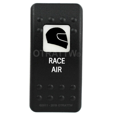 OTRATTW Carling Technologies Contura II Rocker Switch, RACE AIR, WHITE LENS