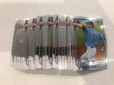 Lot (39) LUIS PATINO 2021 Bowman Chrome rookie card #62 ALL CHROME Rays