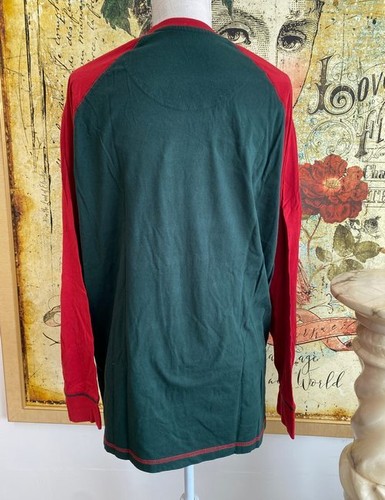 Lazy One Funny Elf Christmas Pajama L/S Top New Sz L Women's Unisex Men's - Picture 2 of 3