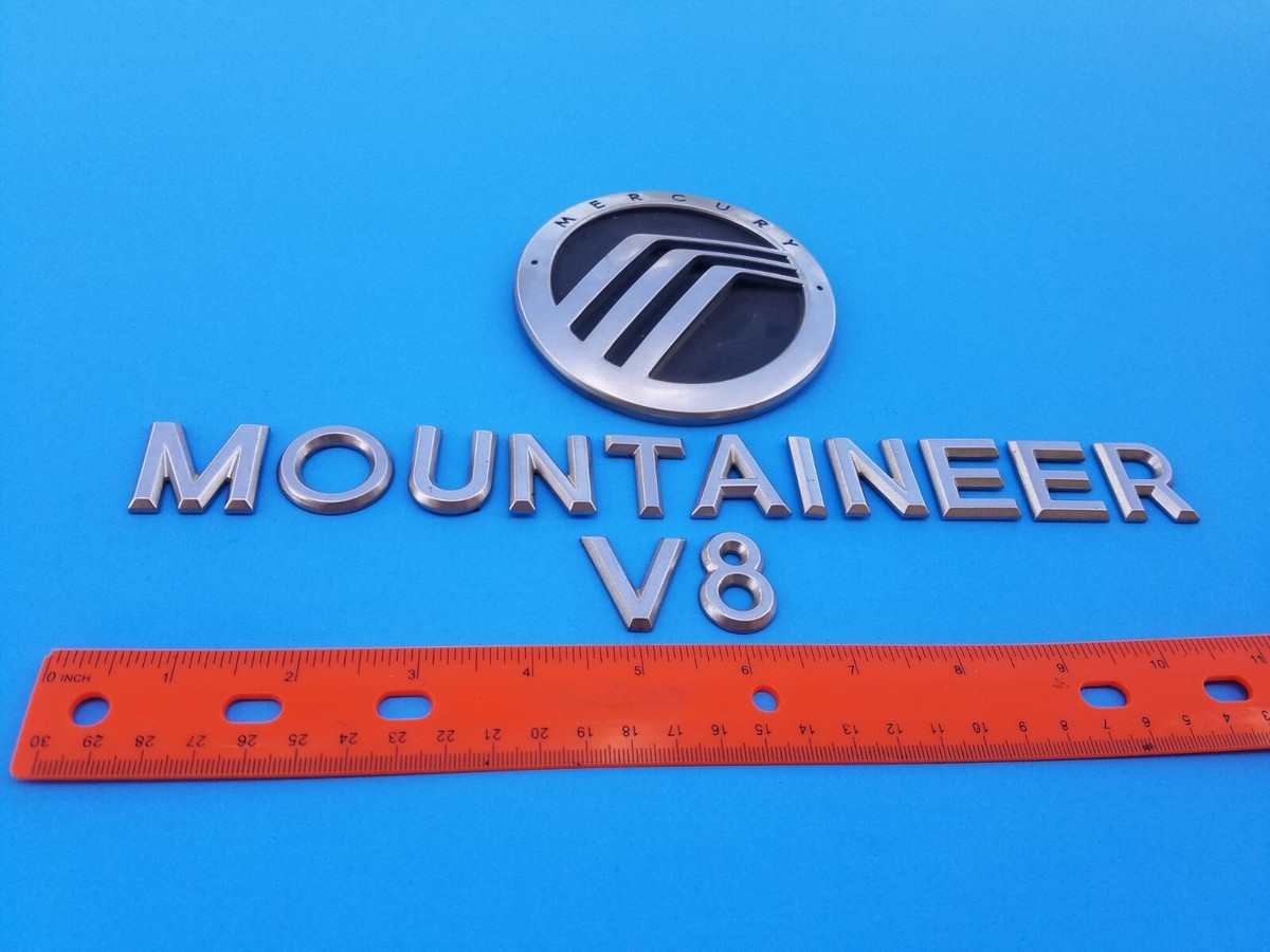 02 03 04 05 MERCURY MOUNTAINEER V8 REAR LID EMBLEM BADGE SYMBOL