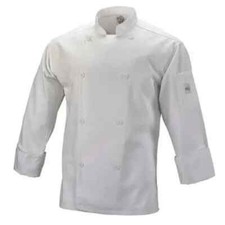 Mercer Culinary M61010WH2X Genisis Unisex White Long Sleeve Chef Jacket - XXL
