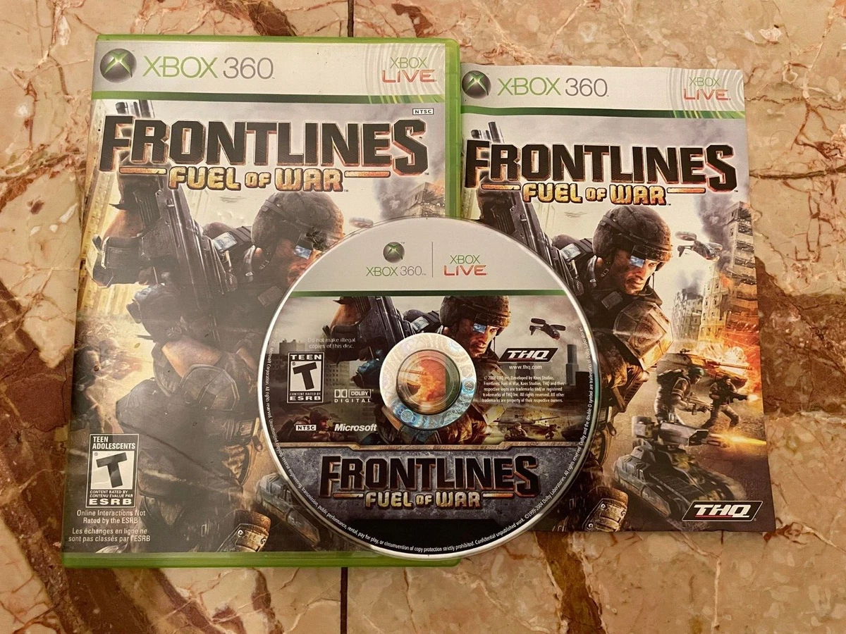 Frontlines Fuel of War Microsoft Xbox 360 2008 CIB Complete