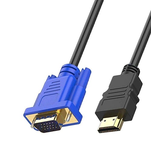 1 HDMI-Stecker Auf VGA-Kabel 1 STÜCKE 24 Karat Vergoldet 8 M A/V-Receiver Video# - Bild 2 von 9