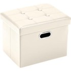 COSYLAND Ottoman with Storage Folding Leather Ottoman Assorted Colors