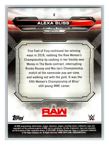 2019 Topps WWE RAW w/ Hometown Heroes & Bronze - Pick One - Fill Your Set - Picture 5 of 383