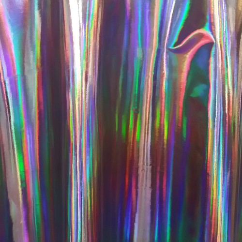 IRIDESCENCE HOLOGRAM PU VINYL / 4-WAY STRETCH SPANDEX COSTUME DANCE FABRIC 54"W - Picture 116 of 120
