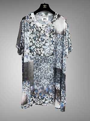新品▲MM6 エムエムシックス// 6 Print Shirt Dress 新品 MM⑥ エムエムシックス 6 Print shirt dress 総柄 - メルカリ
