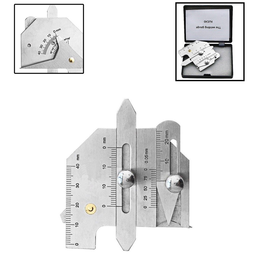Welding Seam Gap Inspection Ruler Stainless Steel Gauge Carpenter Tool ...