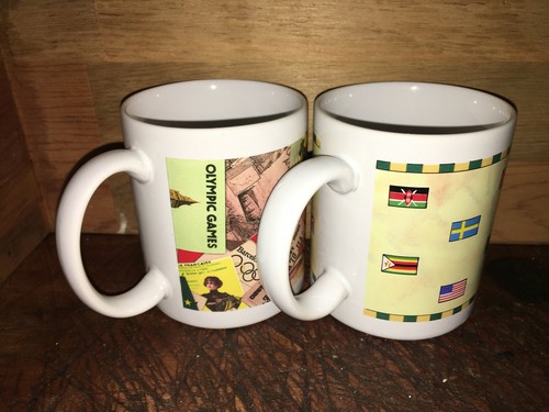 1996 Atlanta Olympics Hallmark Souvenir Mugs Set World Flags Past Cities Posters - Picture 7 of 12