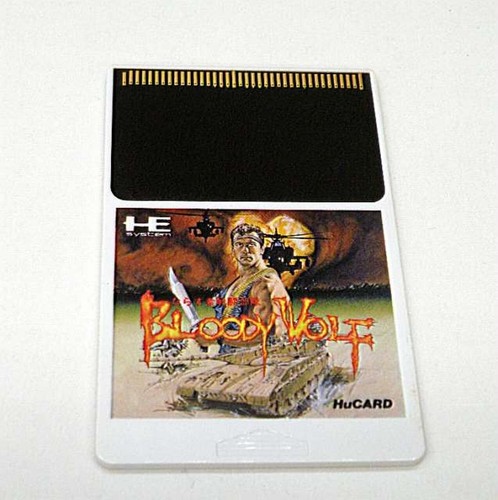 Motore PC Bloody Wolf non TurboGrafx 16 Duo GT NEC raro fuori produzione gioco vintage Giappone - Foto 2 di 8