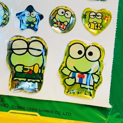 Vintage Sanrio Keroppi Aufkleber 1990 90er Schmuck Siegel Japan RAR grün gelb - Bild 8 von 12